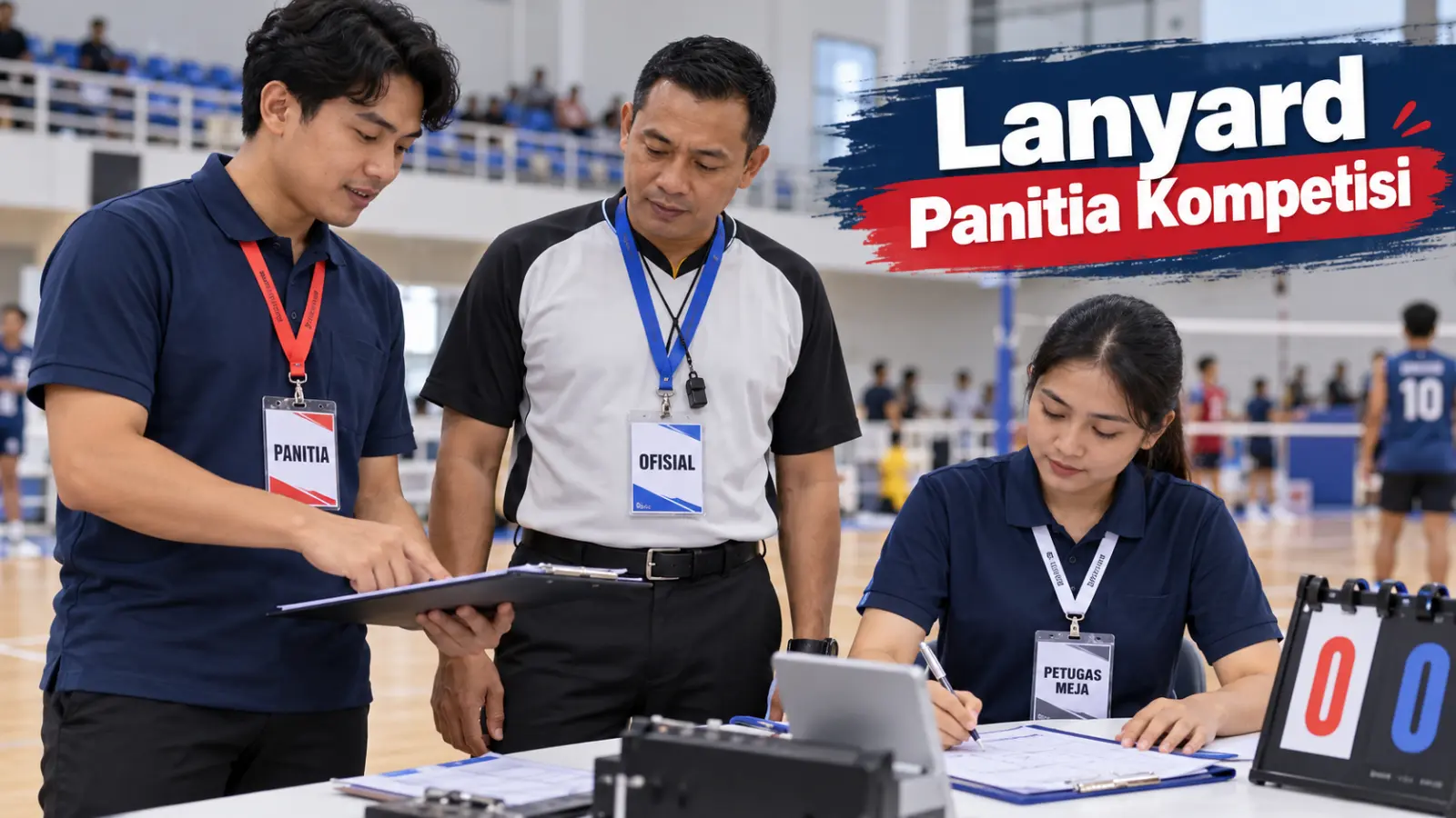 Lanyard Panitia Kompetisi Olahraga: Identitas Wasit, Ofisial, dan Petugas Meja Pertandingan