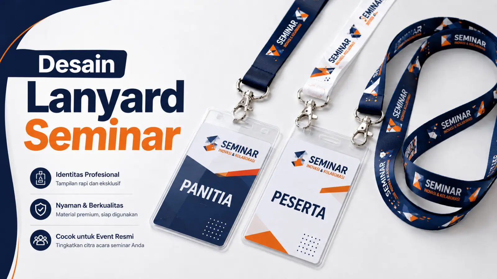 Contoh Desain Lanyard Seminar di Pusat Produsen