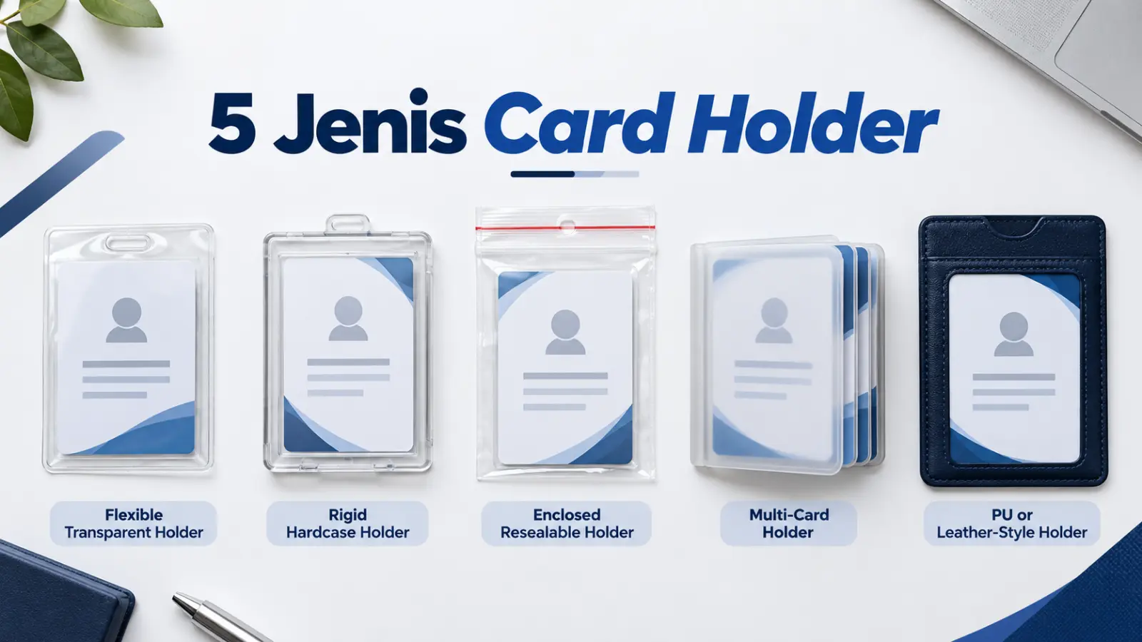 5 Jenis Card Holder untuk ID Card: Perbandingan Material, Proteksi, dan Pemakaian