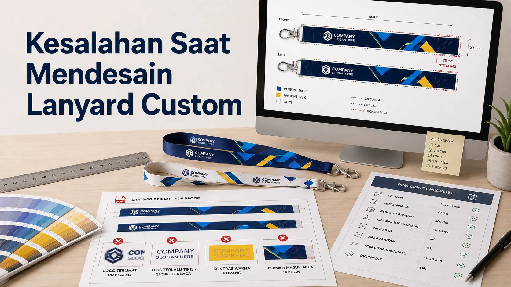 Kesalahan Saat Mendesain Lanyard Custom