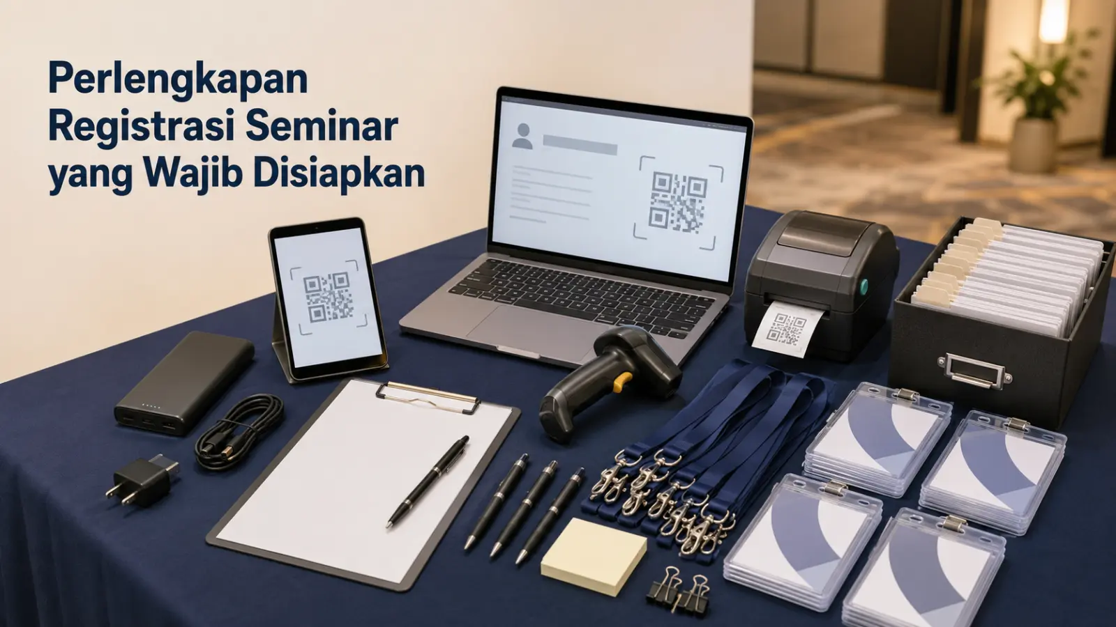 Perlengkapan Registrasi Seminar yang Wajib Disiapkan