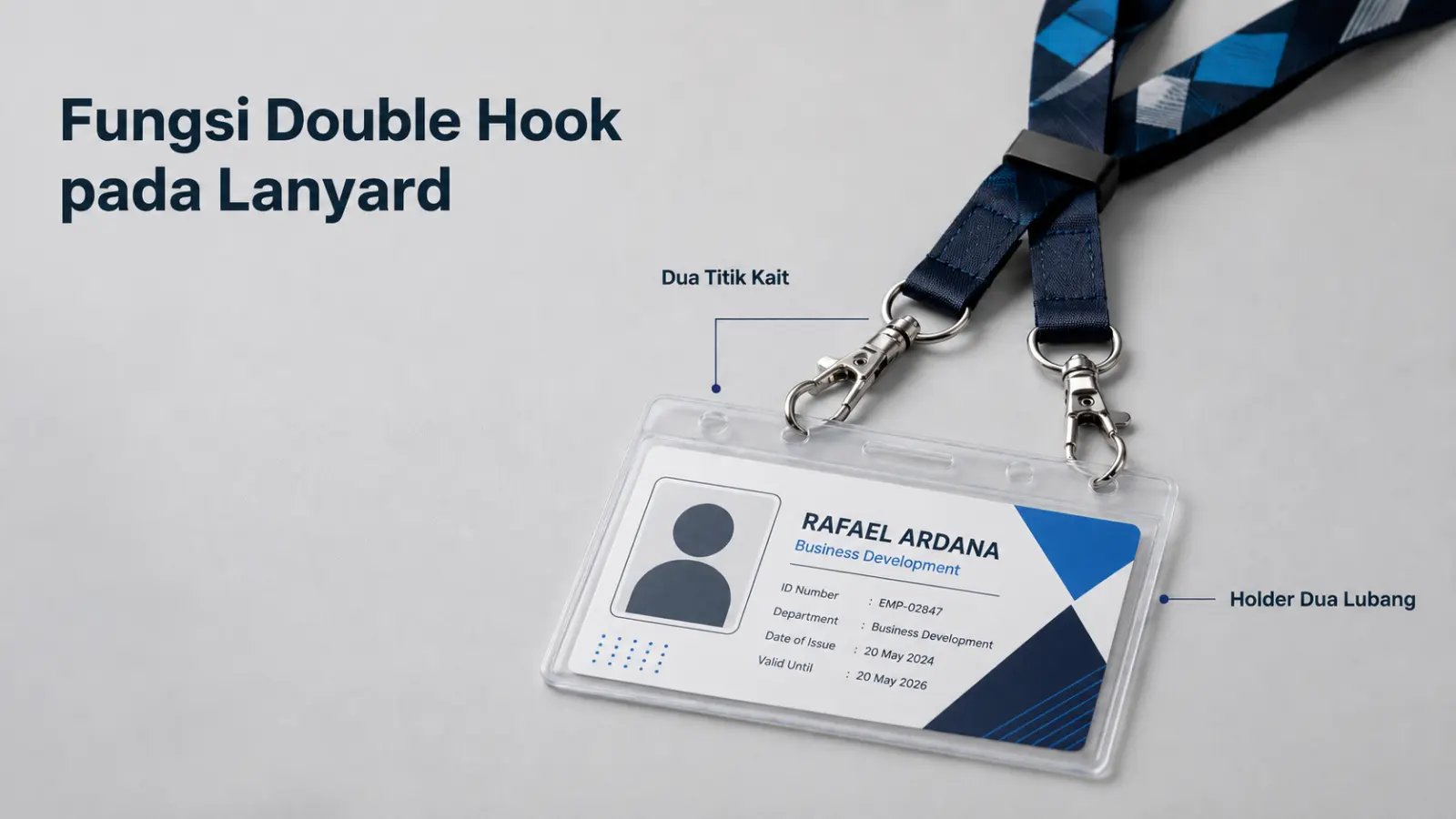 Fungsi Double Hook pada Lanyard
