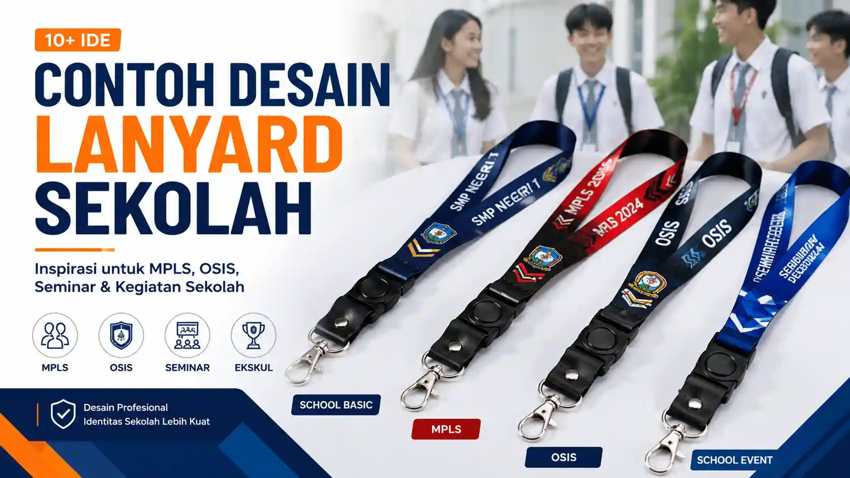 Contoh Desain Lanyard Sekolah yang Profesional dan Menarik