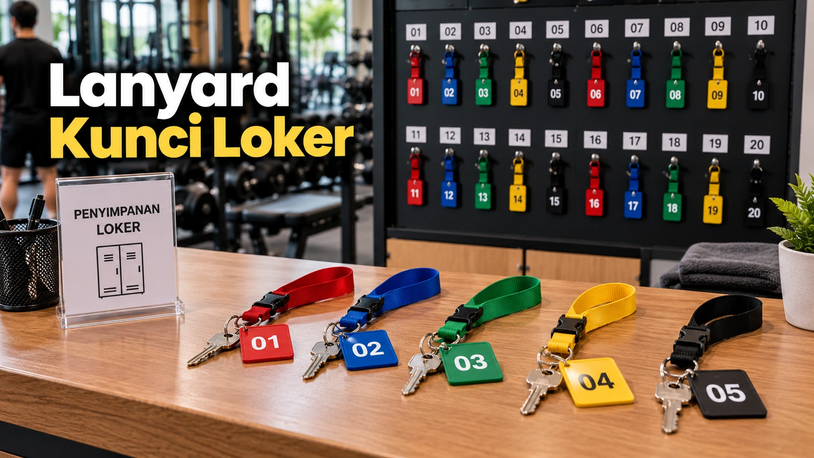 Lanyard Kunci Loker Gym: Sistem Penomoran dan Pemilihan Keychain Berdasarkan Aktivitas