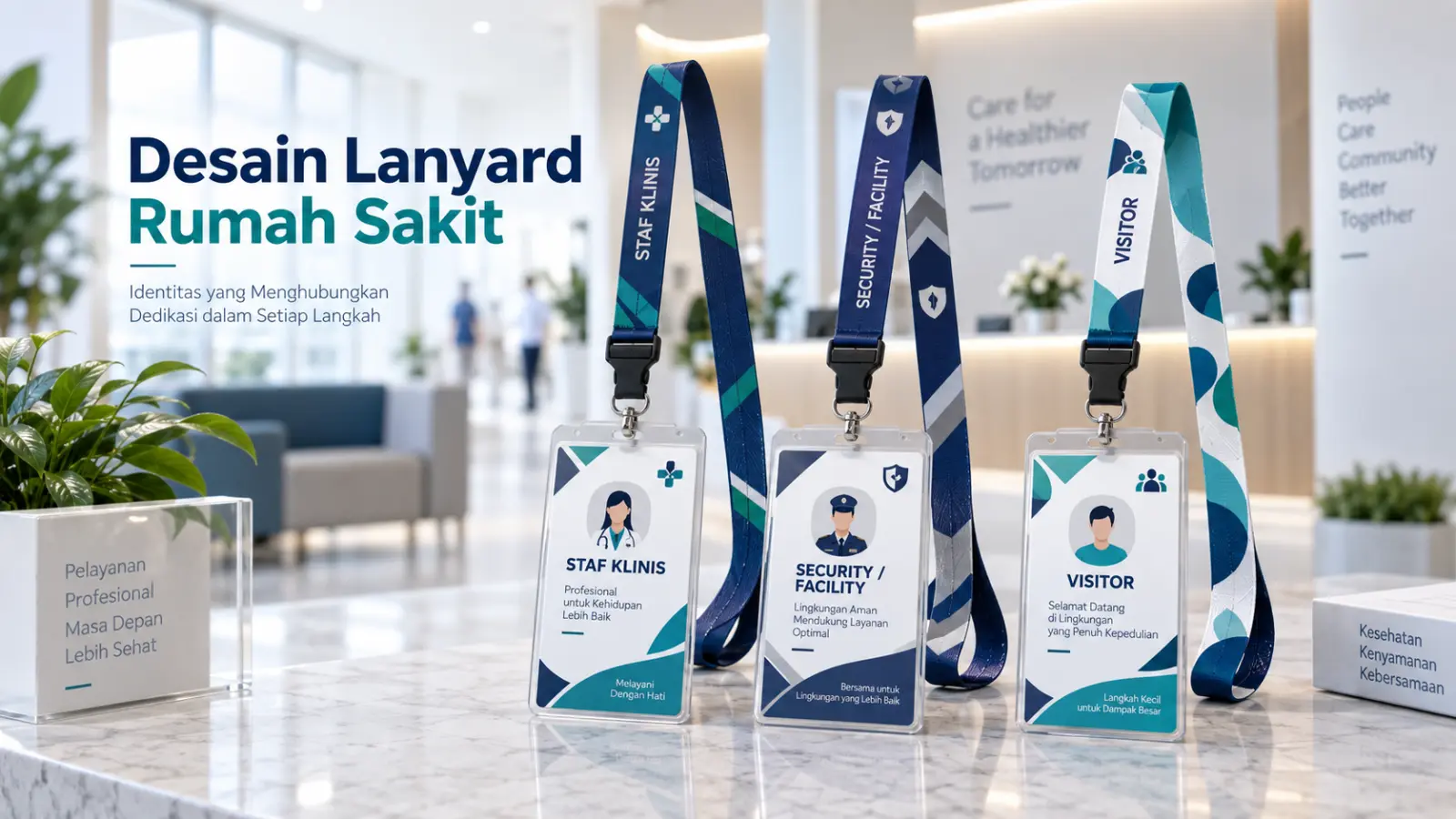 Contoh Desain Lanyard Rumah Sakit di Pusat Produsen