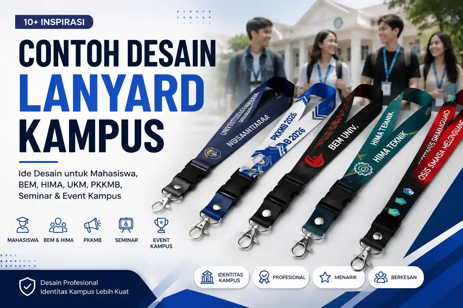 Contoh Desain Lanyard Kampus yang Profesional dan Menarik
