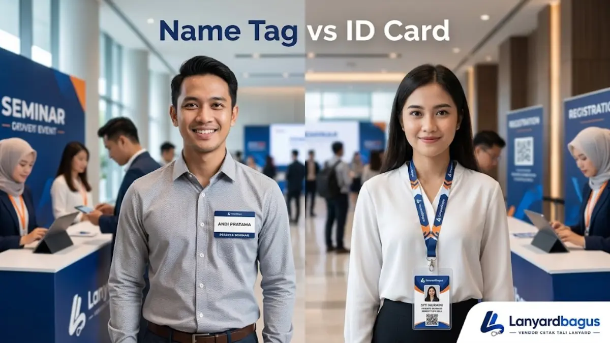 Perbedaan Name Tag dan ID Card